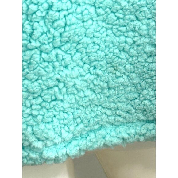 So Intimates Women’s Sweatshirt Blue Green M Sherpa Soft Cozy Casual Round Neck - Picture 11 of 13